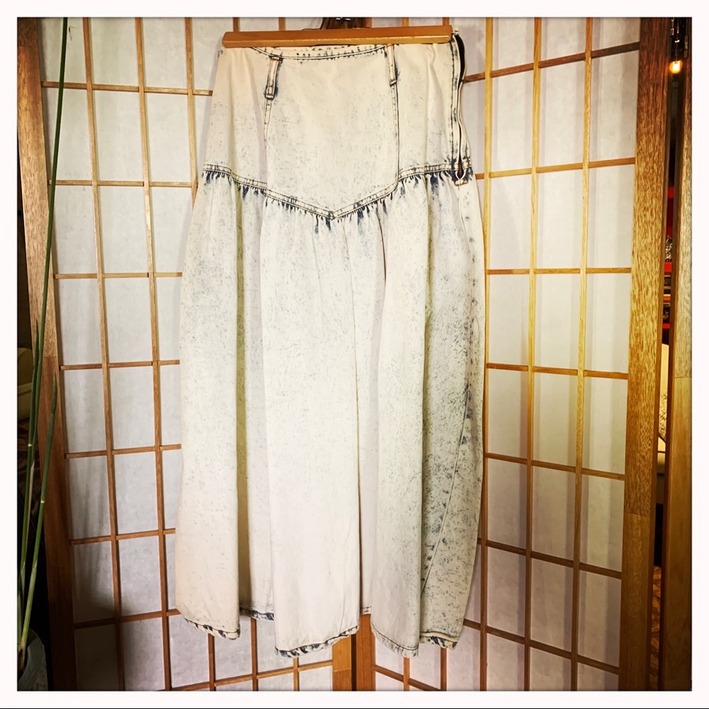 Vintage 80’s Denim Stone Washed Skirt